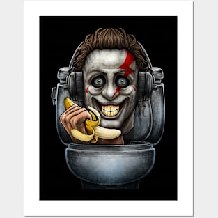 Horror toilet Monster #1 Posters and Art